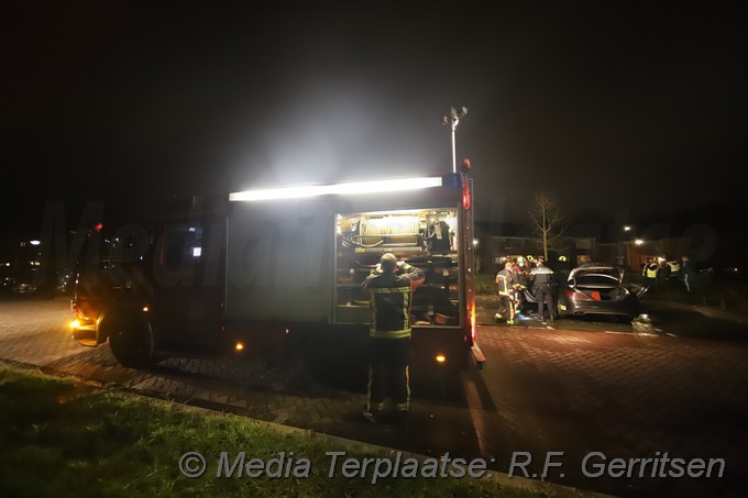 Mediaterplaatse Weer in de nacht een auto spontaan in brand gouda 28012021 Image00013