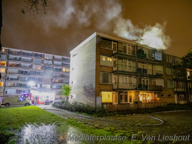 Mediaterplaatse middelbrand rotterdam aernt bruunstraat 2023 Image00011