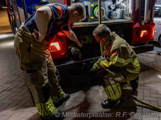 Mediaterplaatse fiets in brand fw reitzstraat gouda 12062025 12062025 BR Wegvervoer FW Reitzstraat Gouda 00009