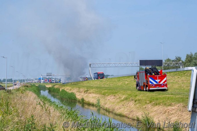 Mediaterplaatse ongeval brand op de A5 hoofddorp 13062025 13062025 ongeval op de A5 snelweg dicht 00001