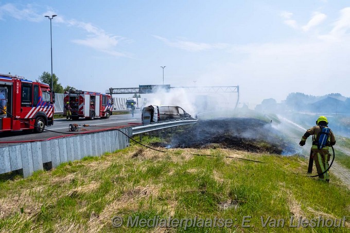 Mediaterplaatse ongeval brand op de A5 hoofddorp 13062025 13062025 ongeval op de A5 snelweg dicht 00008