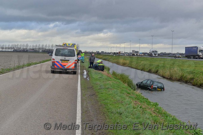 MediaTerplaatse ongeval auto te water vijfhuizerweg hdp 23112017 Image00002