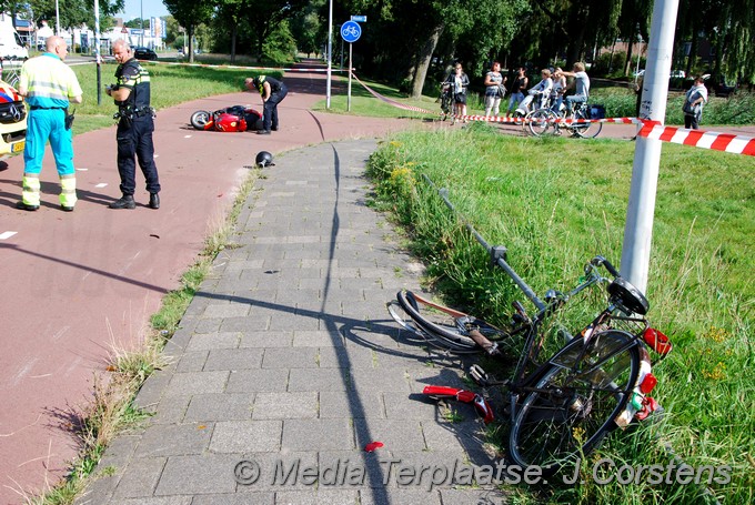 Mediaterplaatse ongeval scooter fietser gooimeerlaan ldn 30082016 Image00003