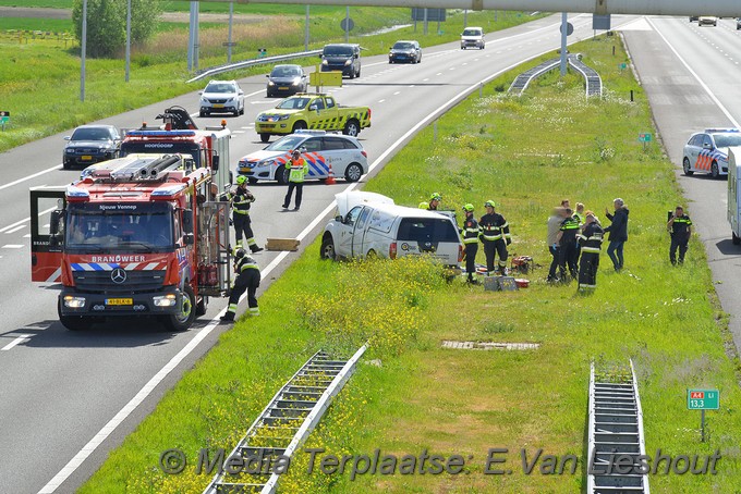 Mediaterplaatse ongeval a4 links 13 4 Hoofddorp 04052019 Image00003