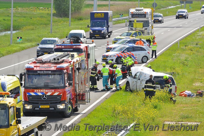Mediaterplaatse ongeval a4 links 13 4 Hoofddorp 04052019 Image00010