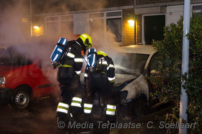 MediaTerplaatse politie auto brand en meer Etta palmstraat hdp 25012018 Image00005